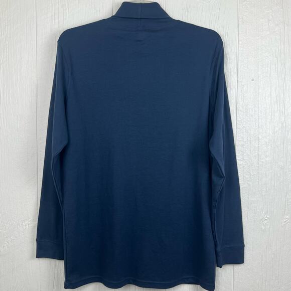 UTOPIA Wear turtleneck men’s size XXL , 2XL cotton poly blend  Navy Blue - Picture 4 of 5
